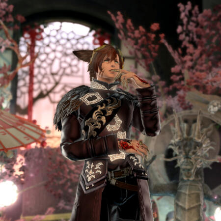 Pondering in cascades of sakura